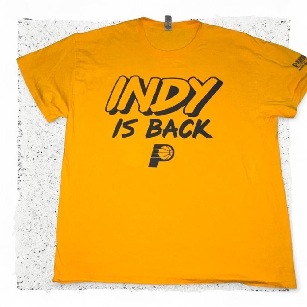 Nba Men's Yellow T-shirt